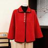 Mother's Day 2026 Woolen Coat for Middle-Aged & Elderly Women - Spring/Fall Fashion