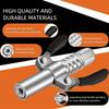 Grease Gun Coupler, Grease Joint Fittings, High Pressure Grease Nozzle Fittings, Compatible With All 1/8" NPT Grease Guns