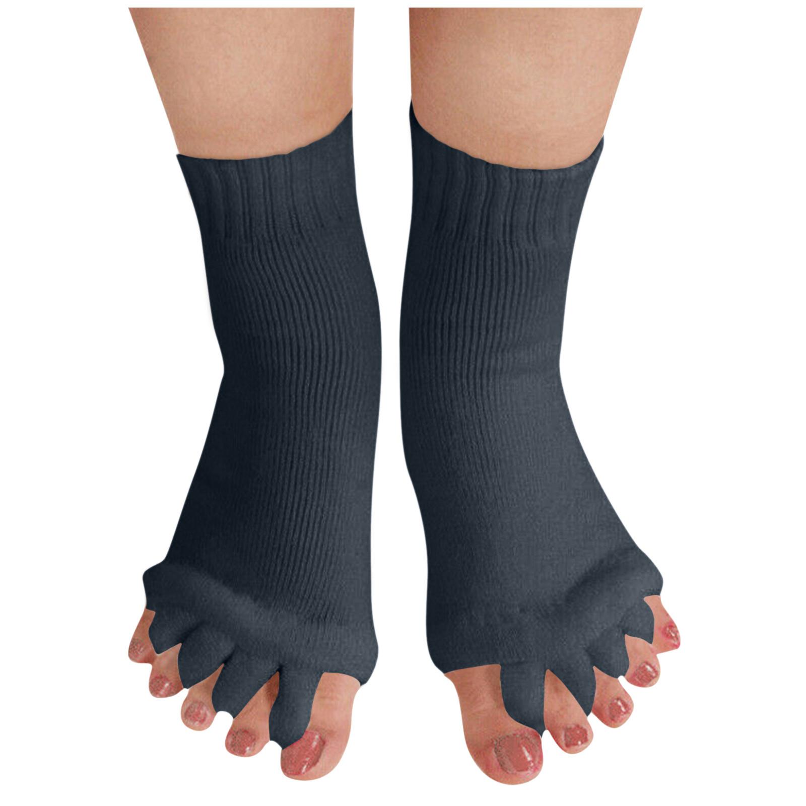 

Yoga Five Comfy Toes Foot Alignment Socks Toe Spacer Relaxing One Size