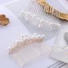 1 PC Prom Haircomb Jewelry Hair Ornaments Hairwear Bride Barrette Bridal Headpiece Pearl Hairpin