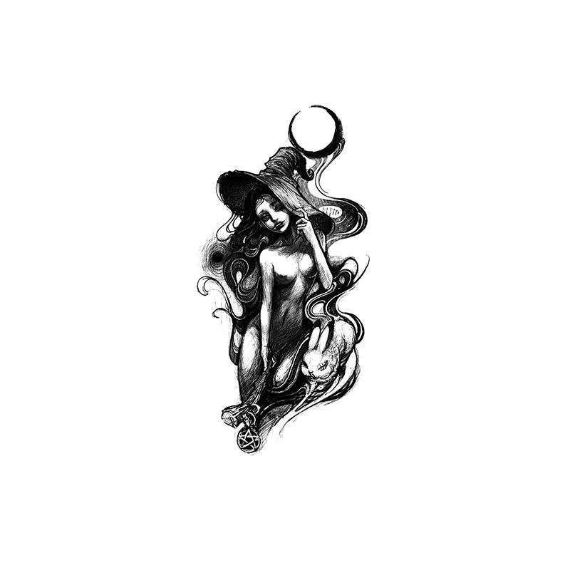 Herbal Half-Arm Tattoo Sticker, Waterproof And Wear-Resistant Natural Obedience, Keep The Pattern For 7-15 Days Qixi Festival