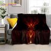 Diablo 3D-Retro-Spiel, Gamer, weiche Flanelldecke für Betten, Schlafzimmer, Sofa, Picknick, Überwurfdecke zum Abdecken, Outdoor-Freizeit, Nickerchen, Geschenk
