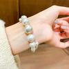 French double-layer open pearl bracelet niche retro temperament bracelet beautiful bracelet light luxury high-end jewelry women
