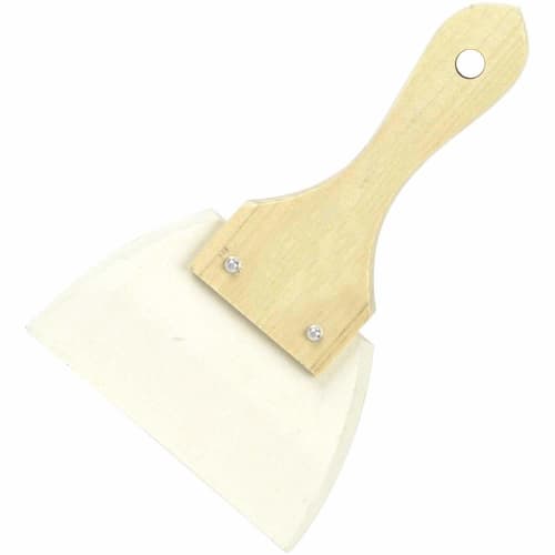 SK11 Soft Rubber Spatula, White, 120mm Wide, Made in Japan