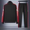 Spring and Autumn Sports Suit Men's Sports and Leisure Suit Cardigan Zipper Two-piece Set
