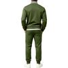 Men's 2 Piece Sweatsuit Set Fall Winter Striped Half Zip Stand Collar Sweatshirt and Sweatpants Casual Athletic Tracksuit