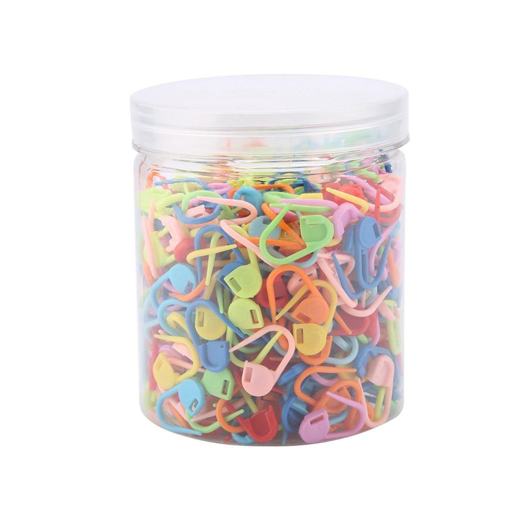 

500PCS Plastic Safety Pins Colorful Buckle Needle Crochet Markers Quick Locking Knitting Markers Crochet Projects