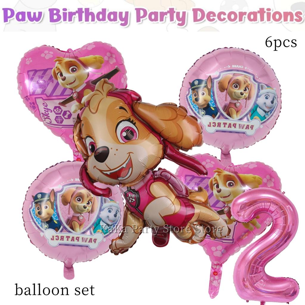 Paw Patrol Birthday Party Decor Dog Skye Disposable Tableware Tablecloth Cup Plate Baby Shower Kids Gift Girl Boy Party Supplies