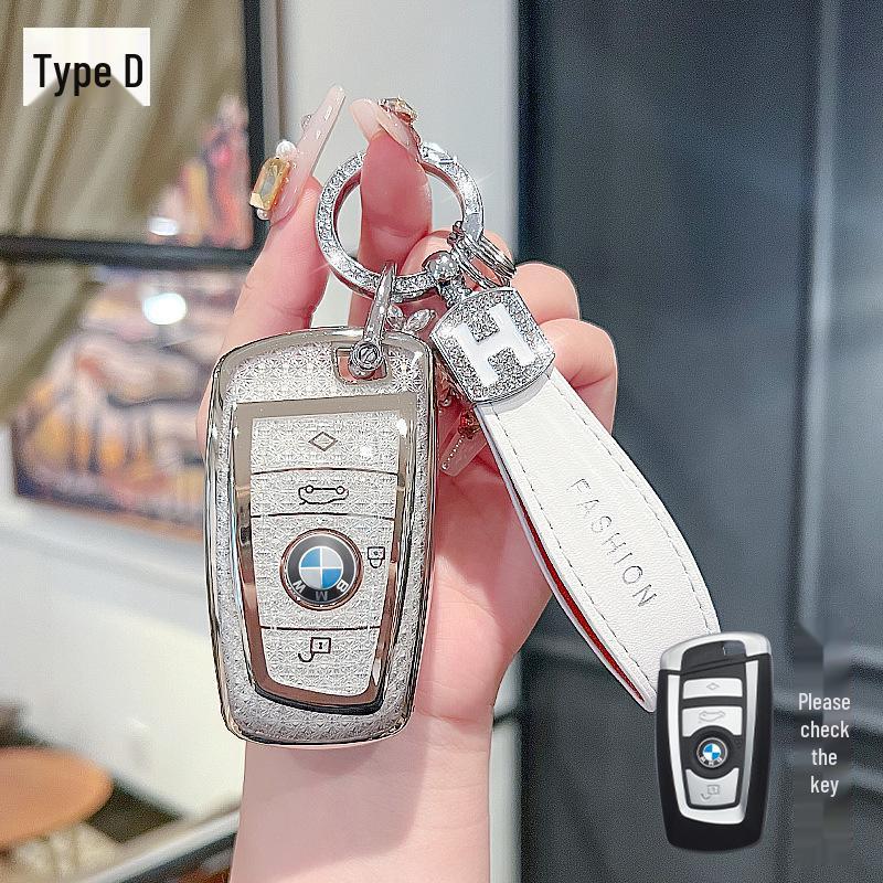 Compatible Key Cover for BMW: 5, 3, 7, 1 Series & X1, X2, X3, X5, X6, X7 Models (530, 525, 320li)
