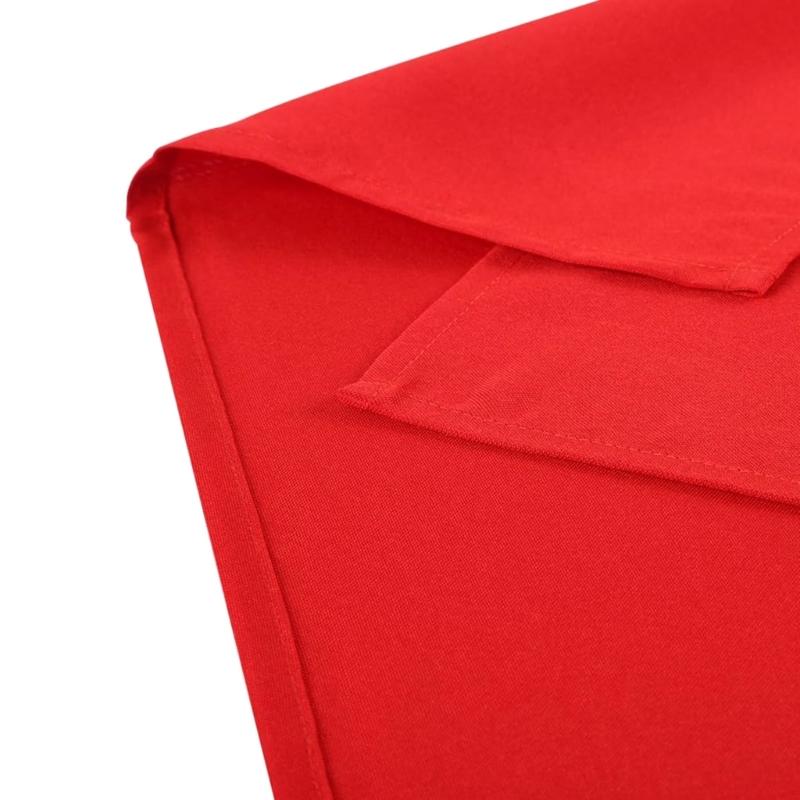 Red Table Cover Tablecloth Waterproofie Washable Foldable Polyester Fabric For Indoor and Outdoor Party Use