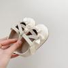 Spring Baby Girls Soft Sole Walking Shoes with Bow Anti Slip PU Outsole