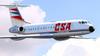 KP Model Passenger Plane Czech Airlines Plastic Model Kit KPM14410 1/144 Tu-134A Airlines/Abiogenex (Airplane)