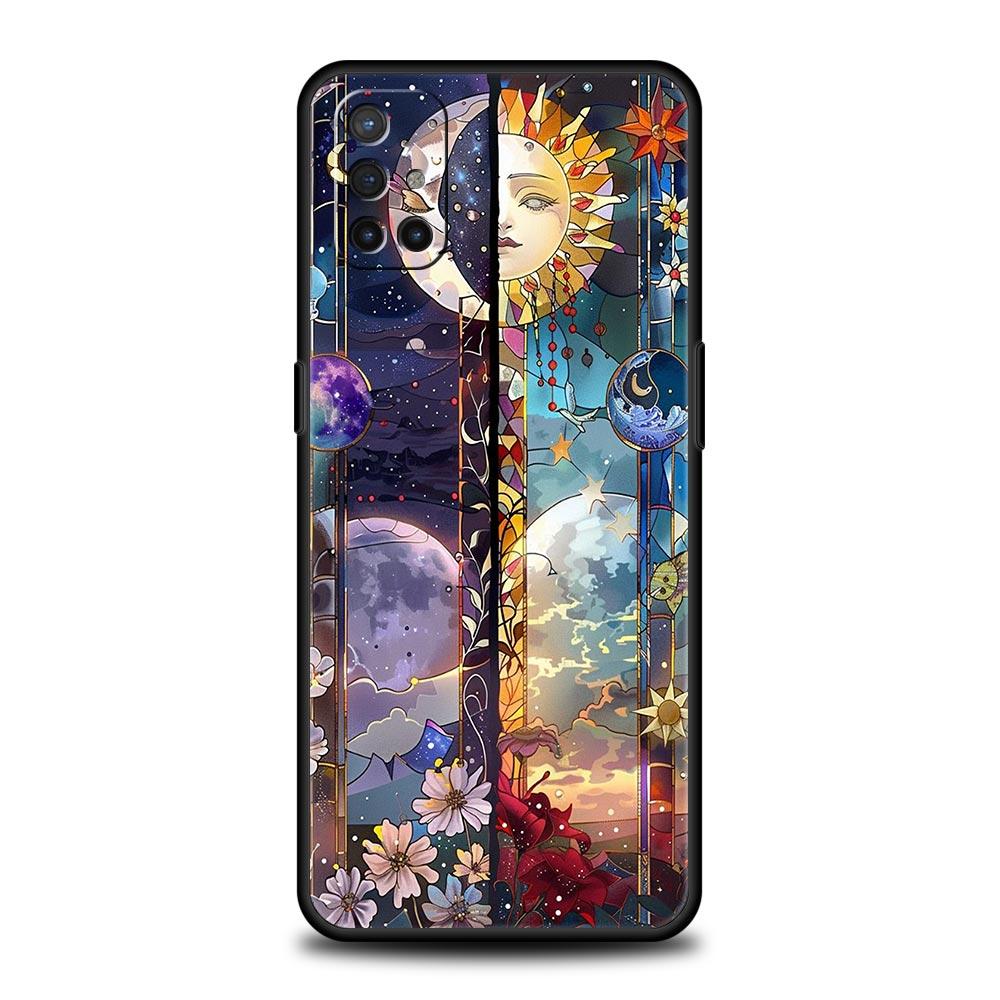 

Beautiful Sun Moon Glass Phone Case For Oneplus 13R 13 12R 11 10T 10R Nord N100 N200 N10 10 9 9R 9RT CE 3 2 Z Pro Soft TPU Cover OnePlus 11