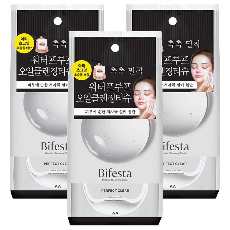 Bifesta Micellar Cleansing Sheet Perfect Clear, 46 sheets, 3 pcs
