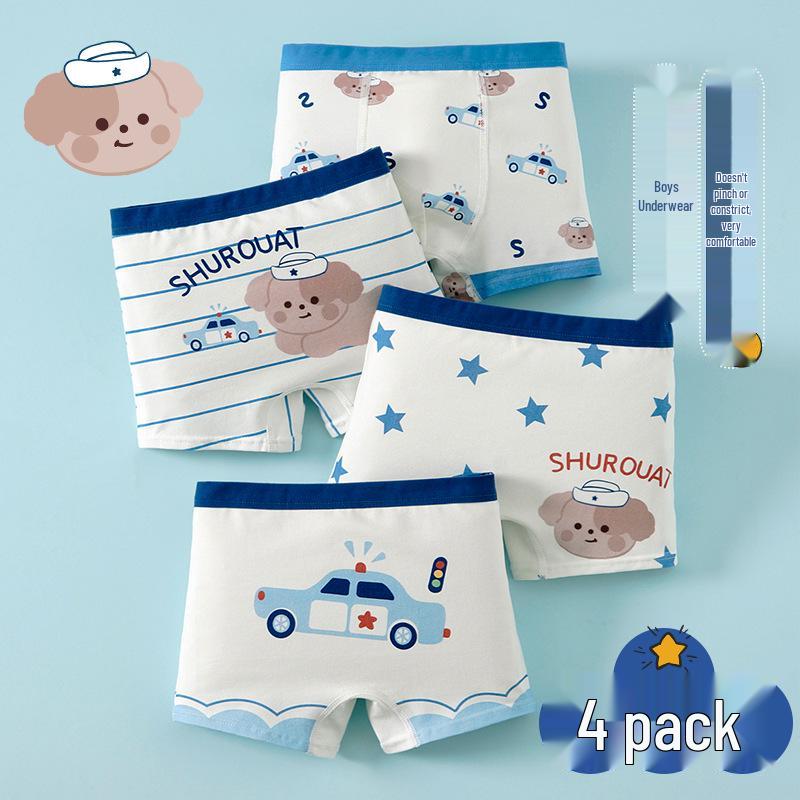 

Breathable Antibacterial Boys Boxer Briefs - No Ride-Up Comfort XXL: 10-12 years, 55-75 jin