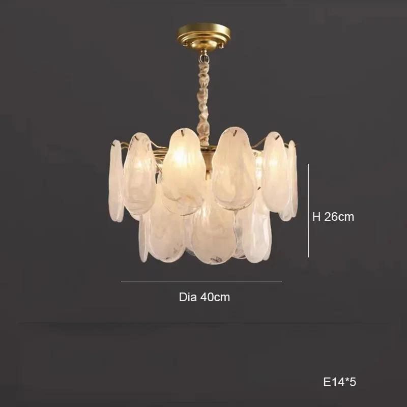 French style luxury living room pendant light LED light postmodern glass pendant light home decoration restaurant hotel lighting