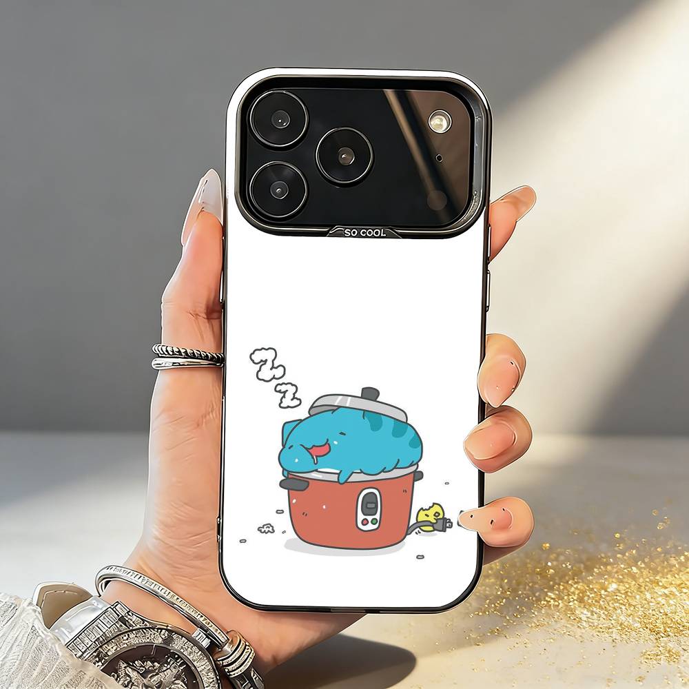 Fluffy-Cat B-Bugcat C-Capoo Phone Case For iPhone17,16,15,14,13,12,11,Pro,MAX White Matte Shockproof Cover