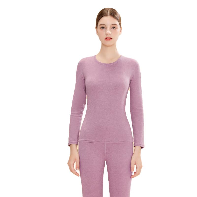 Mulberry Silk Wool Thermal Underwear Set: Velvet-Lined for Men & Women, Perfect for Autumn & Winter