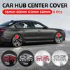 4 pezzi/Set 56mm 60mm 65mm 68mm Nero Argento Rosso Tappo Mozzo Centrale Ruota Auto Badge Logo Per OZ RACING Accessori Trim Styling hvcm6