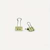 30pcs Colorful 19mm Stainless Steel Binder Clips with Happy Face Durable Metal Structure for Home Office and School Organization