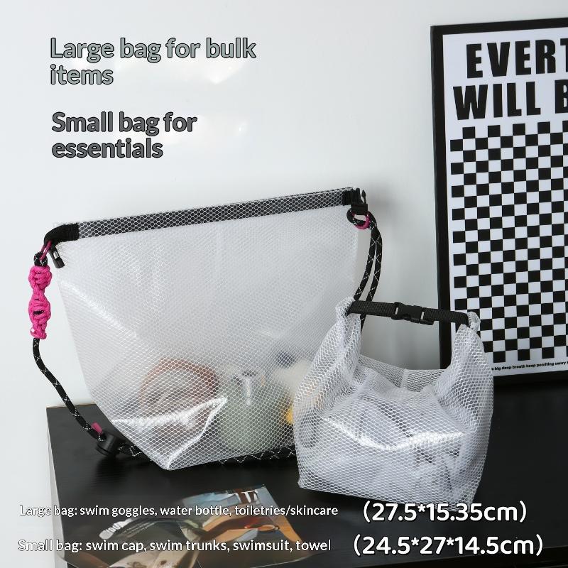 Large Capacity Drawstring Shower Storage Bag Portable Beach Swimming Toiletry Bath Cosmetic Makeup Bag