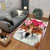 3D Cartoon Fox Carpet Fox Family Carpets for Children Room Playroom Living Room Forest Animals Area Rug Fire Fox Mat Home Decor