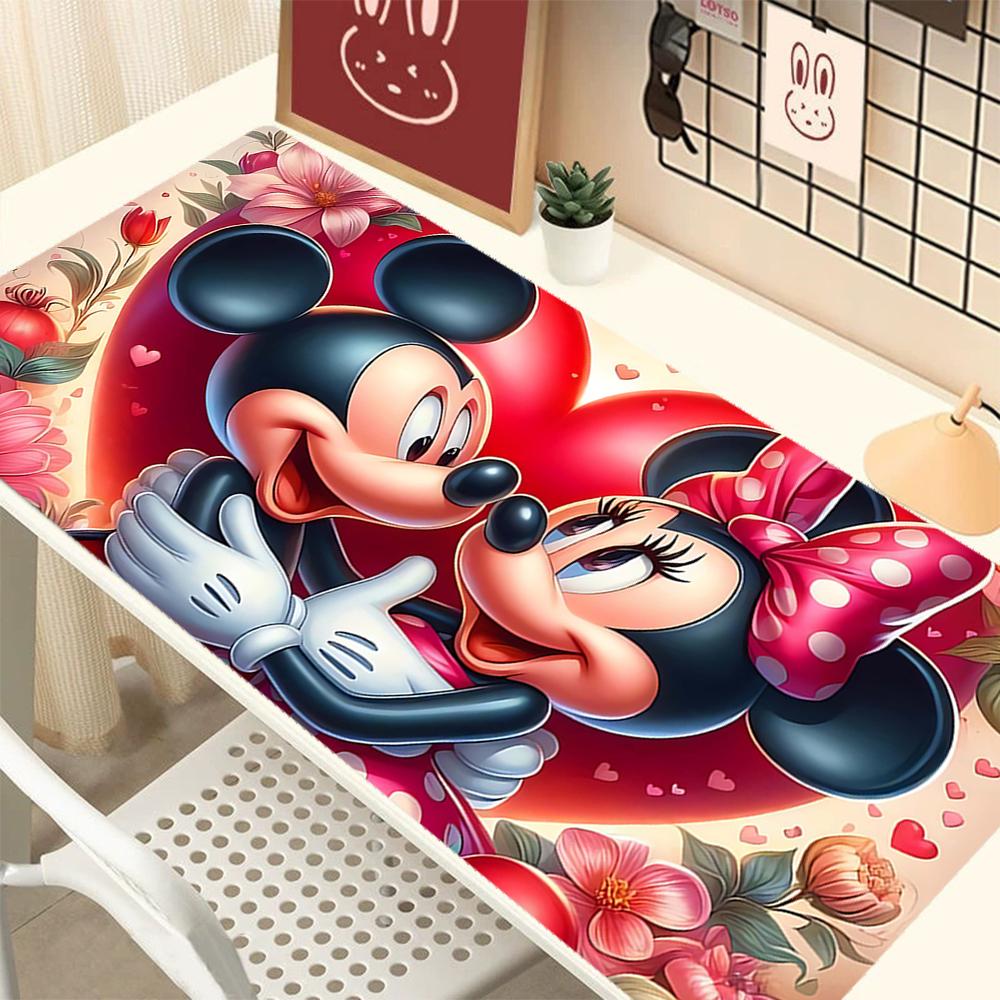 1Pc Mickey Minnie Mouse Easter Theme Mouse Pad 2Mm Thick Rubber Base Perfect Bedroomofficegame Room Ideal Gift Computer Keyboard Enthusiasts
