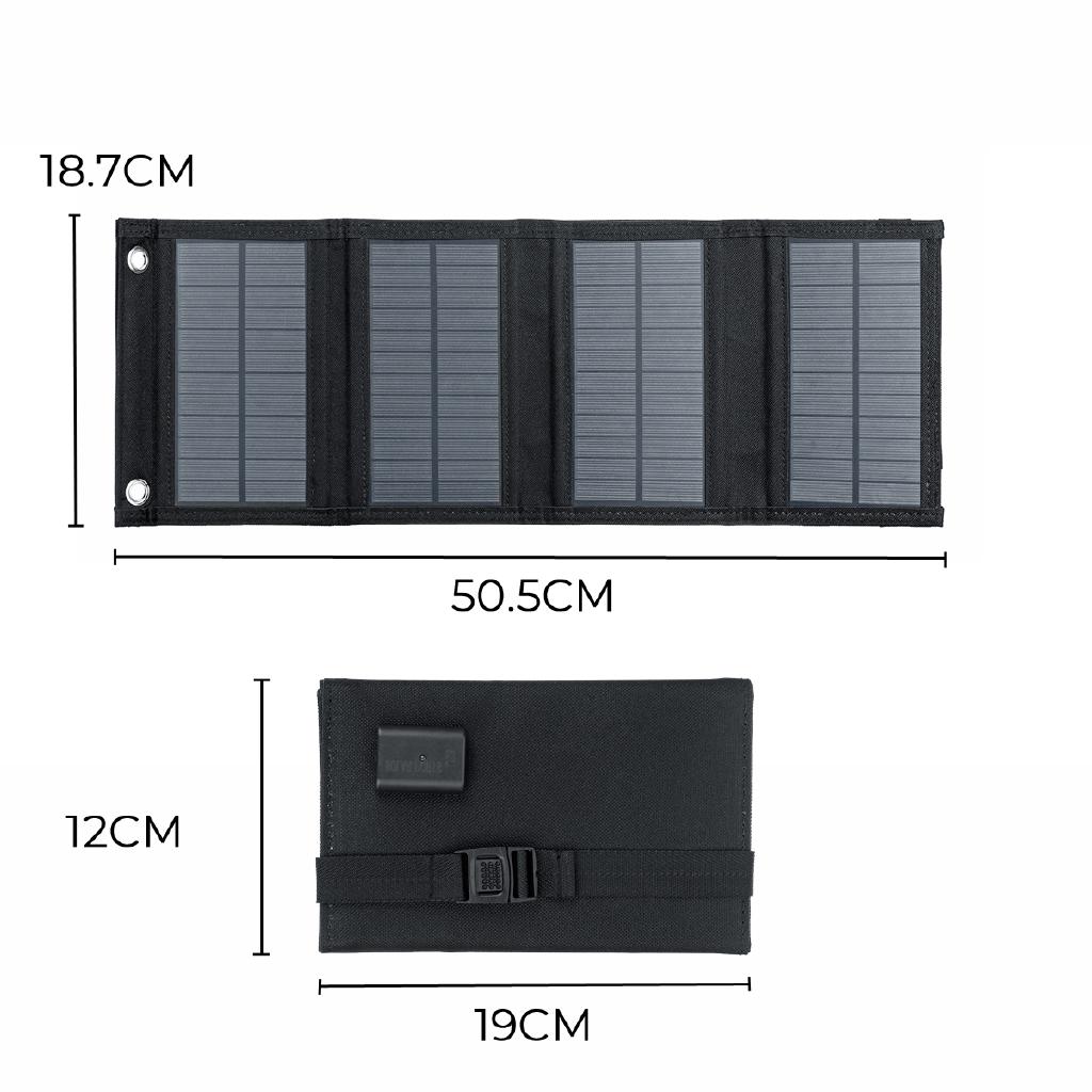 5V 40W Portable Solar Panel Folding Foldable Solar Panel Bag USB Port Waterproof Charger Mobile Power Bank Phone Battery