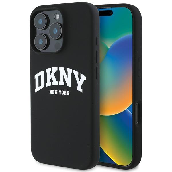 Dkny Dkhmp16Lsnyach Iphone 16 Pro6.3 Czarny/Black Hardcase Silicone White Printed Logo Magsafe