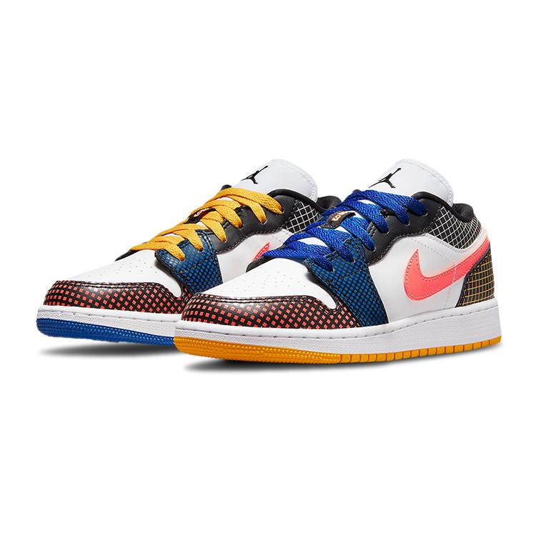 

Новые Jordan 1 Low MMD Разноцветная сетка GS DH7547-100 36