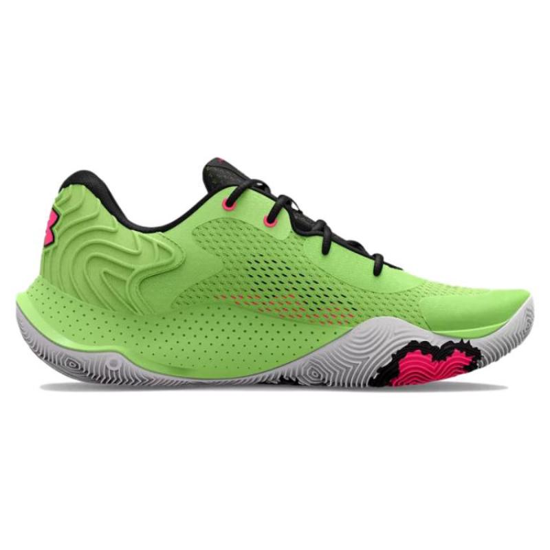 Under Armour Spawn 4 Green Sneakers 3024971-301