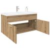 VidaXL Vanity Unit and Integrated Basin Artisan Oak Engineered Wood, Bathroom Vanity Cabinet, Bathroom Furniture 3328910
