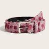 Harajuku Leopard Print Belt Korean Style Jeans Waistband Trouser Decoration  Fluffy Waist Belt