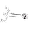 3 Arms Metal Candle Holder European Style Candelabra Wedding Candlestick Home Decor (Silver)