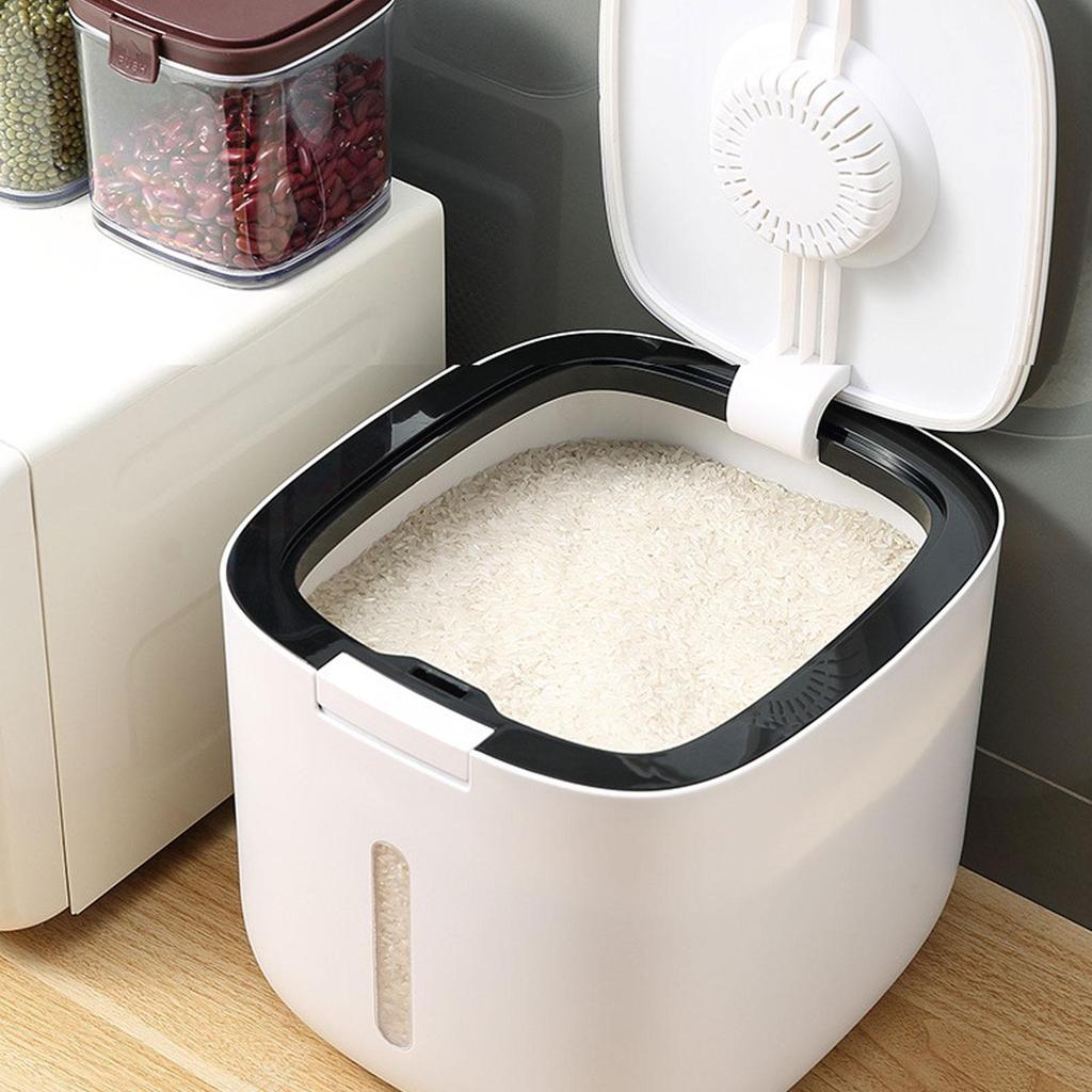 Buy Rice Bucket One-Key Opening Large Capacity Widely Use Storage Box ...