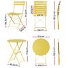 Patio Furniture Sets Gardeon Outdoor Setting Bistro Table And Chairs Folding Patio Furniture