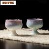 45ml Crystal Glaze Teacup Zen Tea Bowl Beautiful Tea Cup Tea-tasting Meditation Cup Jianzhan Master Cups Tea Services Ornaments
