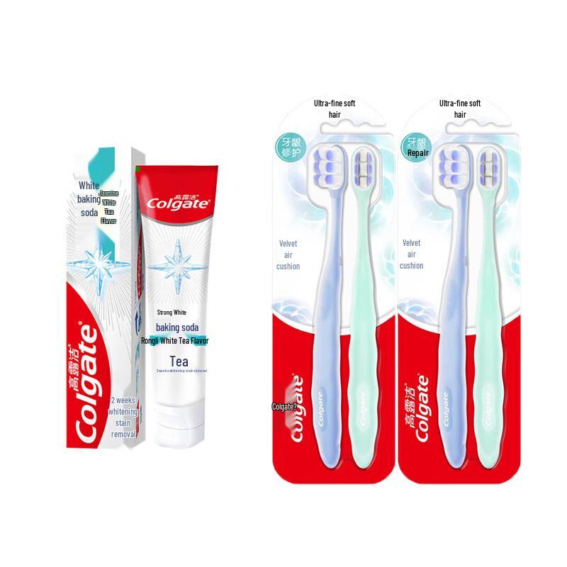 Colgate Enamel White Baking Soda Toothpaste & Toothbrush Set