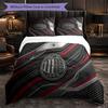 Set Lenzuola AC Milan Modello 3 Pezzi Morbida Copripiumino in Microfibra con Federe per Camera da Letto