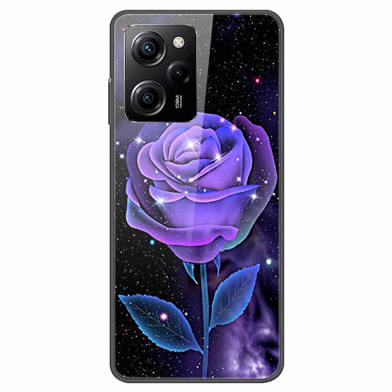 Tempered Glass Case for Xiaomi Poco X5 Pro / PocoX5 Cover Hard Shockproof Cases for Xiaomi Poco X5 5G 6.67'' Funda Coque Case
