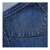 Herren Sommer Denim Hemd Große Größe Leicht Baumwolle Slim Fit Umlegekragen Kurzarm Arbeitshemd Knopf Cardigan Hemd