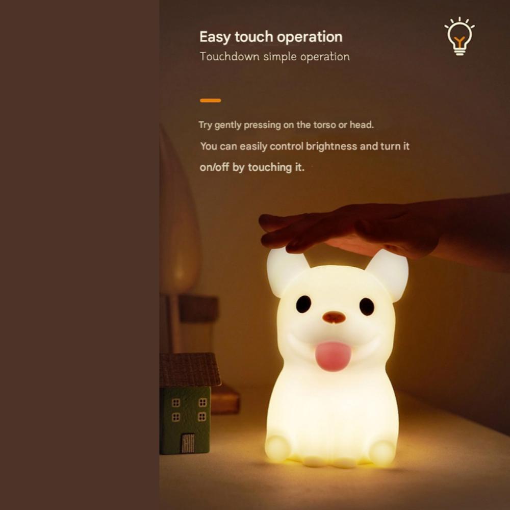 Snemon Französische Bulldogge Silikon Stimmungslicht