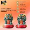 Mascot Kirin sculptures and figurines Chinese Wealth Attracting Beast Home Room Office Wealth Luck Feng Shui Decor a pair