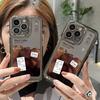 American Coffee Is Suitable for Iphone17promax Mobile Phone Case, Transparent Apple 15 Anti-drop 14pro Europe and America 13/16.