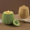 3 Sizes Round Candle Jars Silicone Mold DIY Handmade Reusable Cement Concrete Candle Cup Holder Flower Pot Wax Box Making Molds