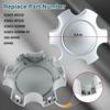 4 PCS Wheel Center Hub Caps Compatible With 6 Lugs Tundra 17" 5 Twin Spoke Silver Wheels 2003-2006, Sequoia 17" 5 Twin Spoke Silver Wheels 2003-2007
