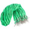 100 Pcs/lot Nylon Safety Lanyards Neck Rope For Card Holder Badge Keychain ID Card  of Black Blue Red Green Landyard