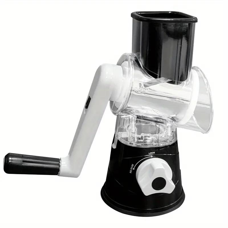 

Овощерезка и слайсер Ручная кухонная машина для измельчения сыра с 3 острыми барабанами Многофункциональная измельчитель чеснока и картофеля