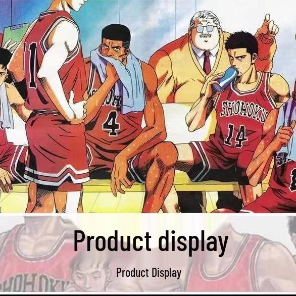 Slam Dunk Classic Jersey Set: Hanamichi Sakuragi #10 & Kaede Rukawa #11 - Customizable Basketball Uniform
