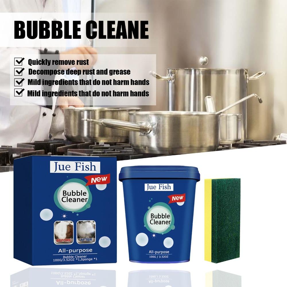 All-purpose Stainless Steel Cleaning Cream with Sponge Pot Black Scale Cleaner  Range Hood